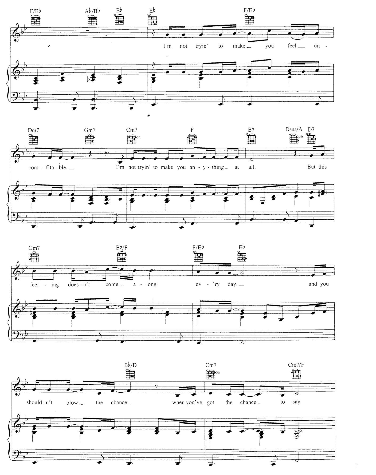 I Honestly Love You sheet music 3