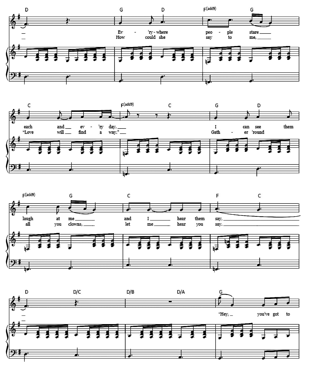 You've Got To Hide Your Love Away sheet music 2