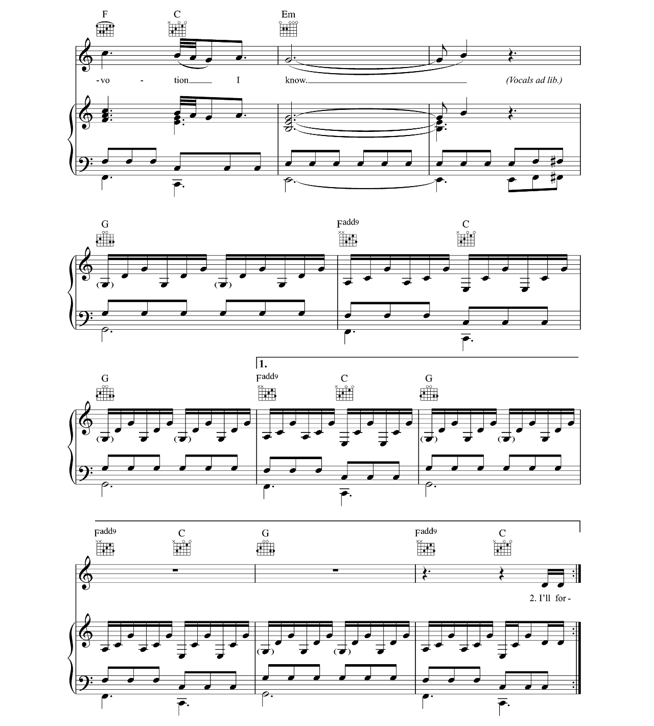 Sweetest Devotion sheet music 4