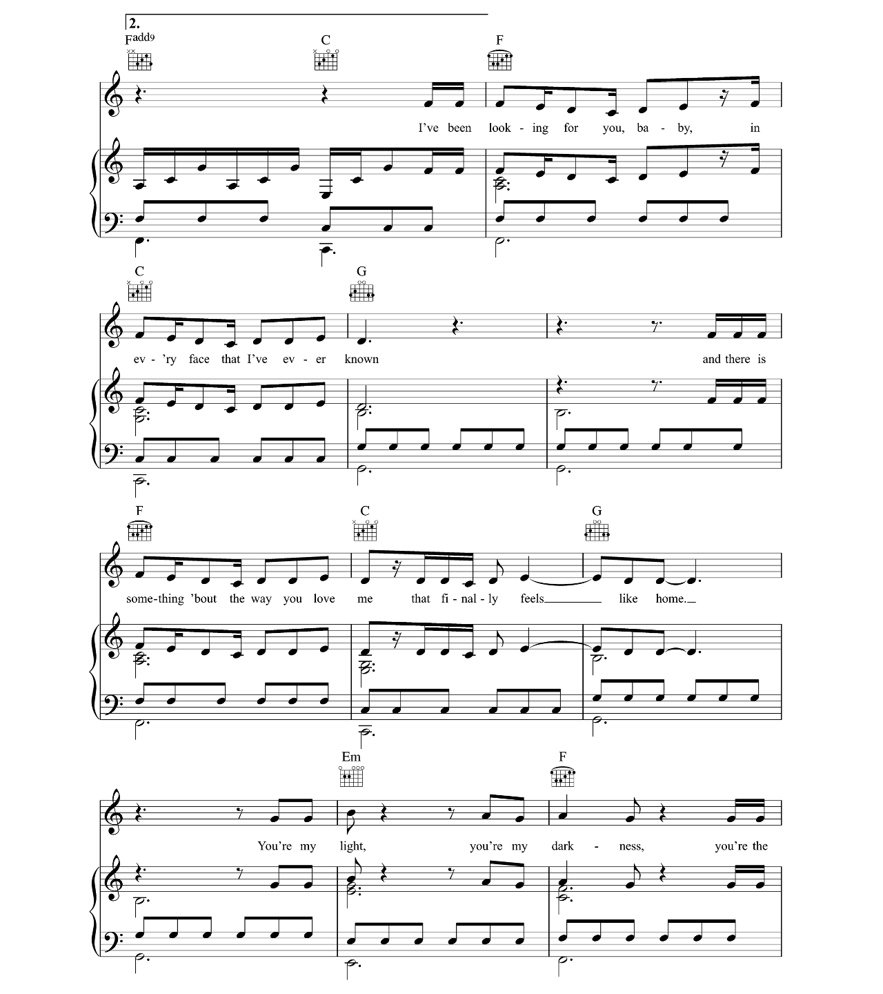 Sweetest Devotion sheet music 5