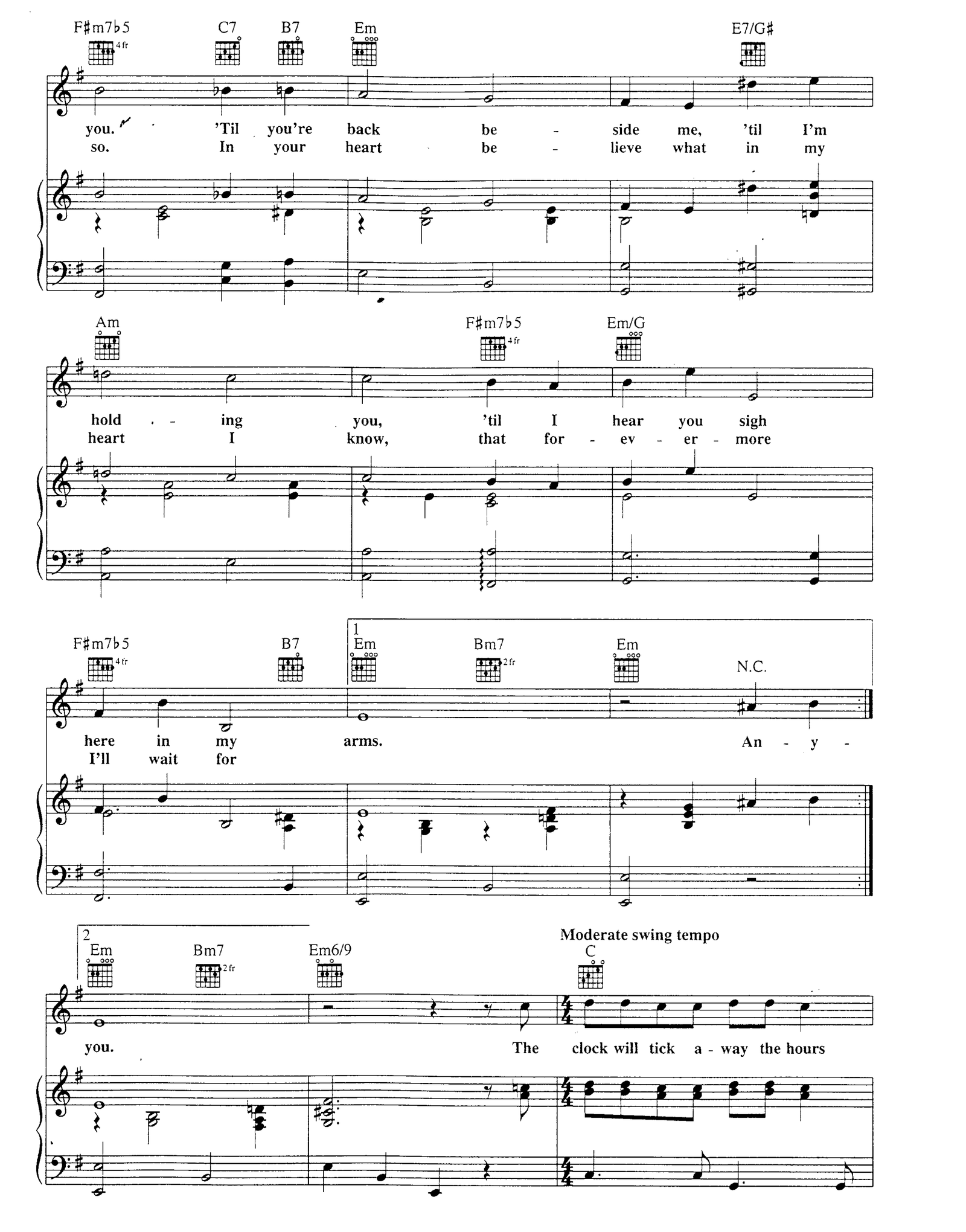 I Will Wait For You sheet music 2