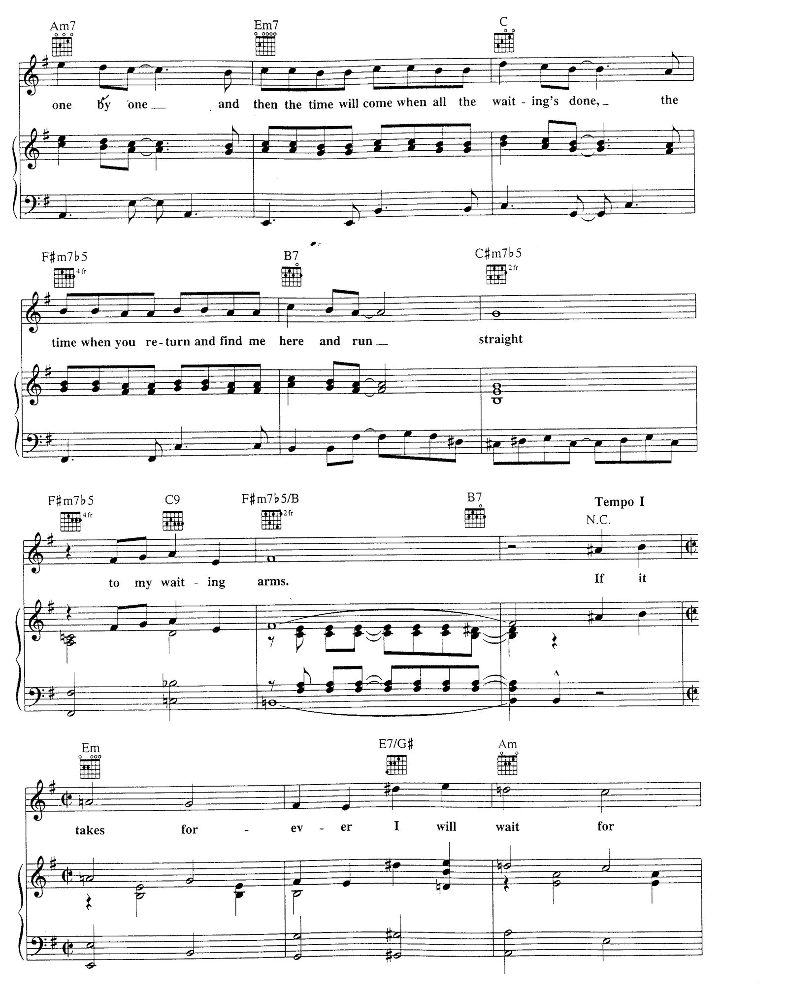 I Will Wait For You sheet music 3
