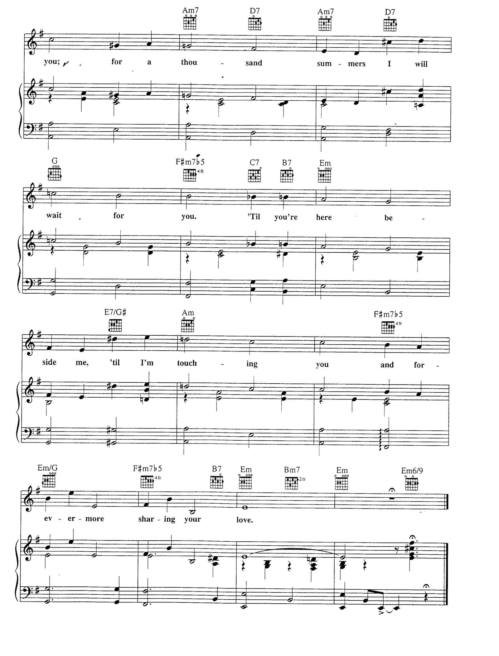 I Will Wait For You sheet music 4