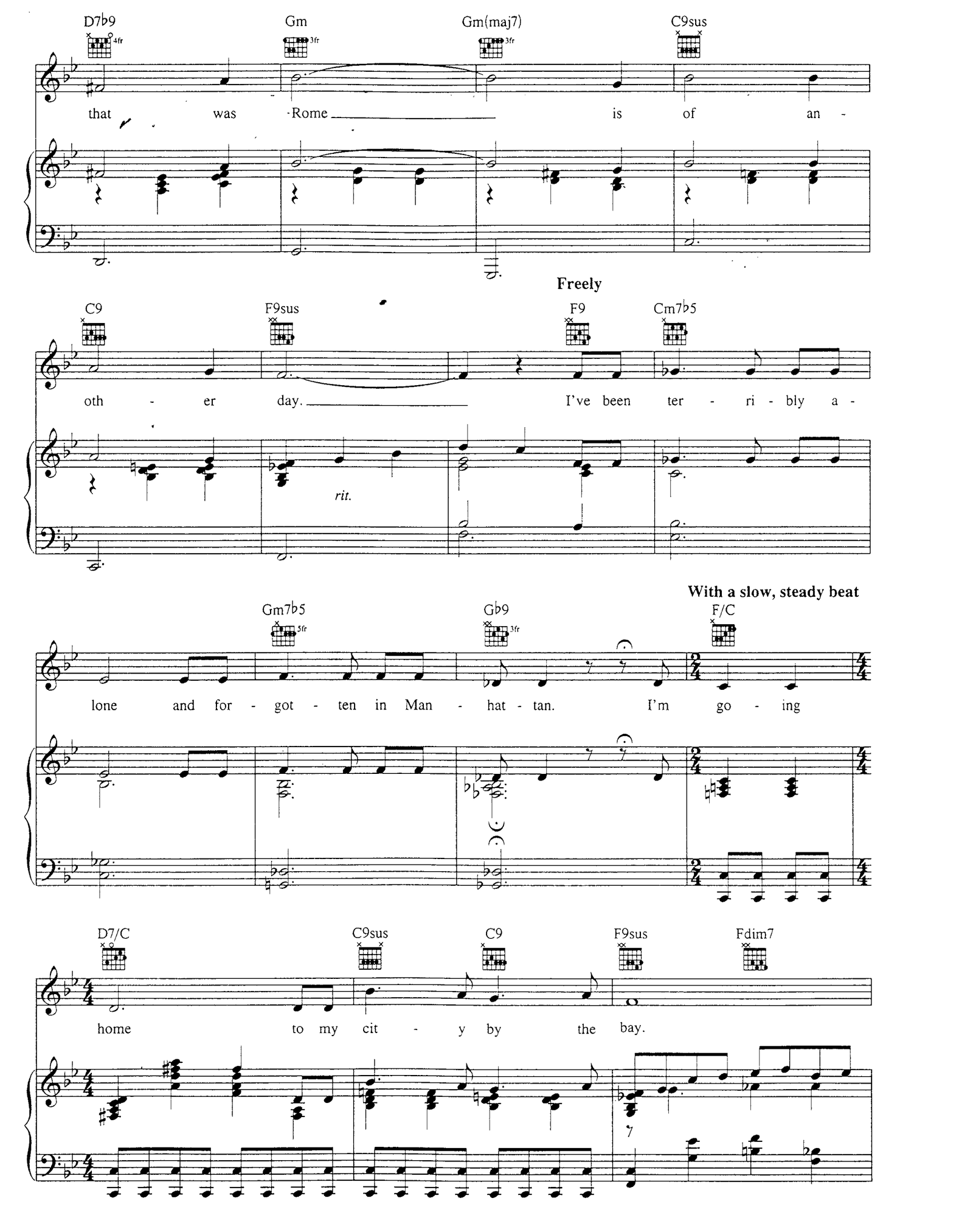 I Left My Heart In San Francisco sheet music 2