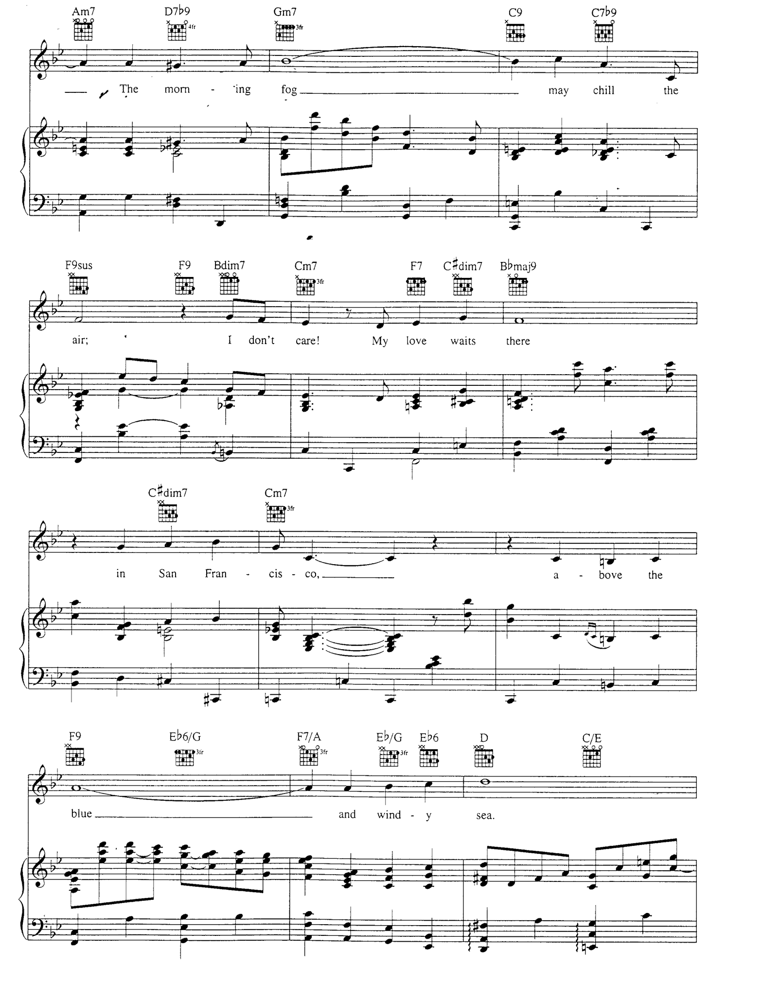I Left My Heart In San Francisco sheet music 4