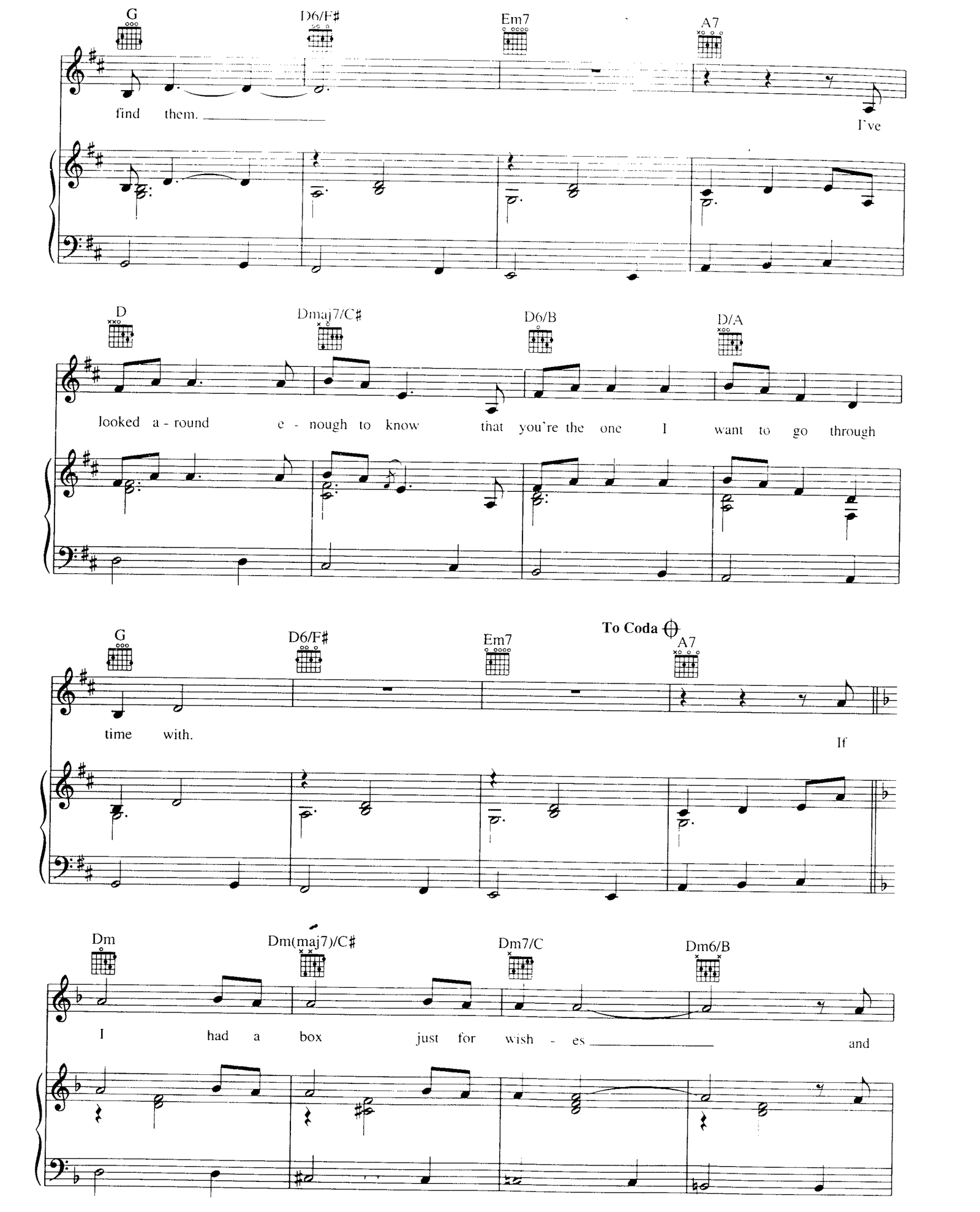 Time In A Bottle sheet music 3