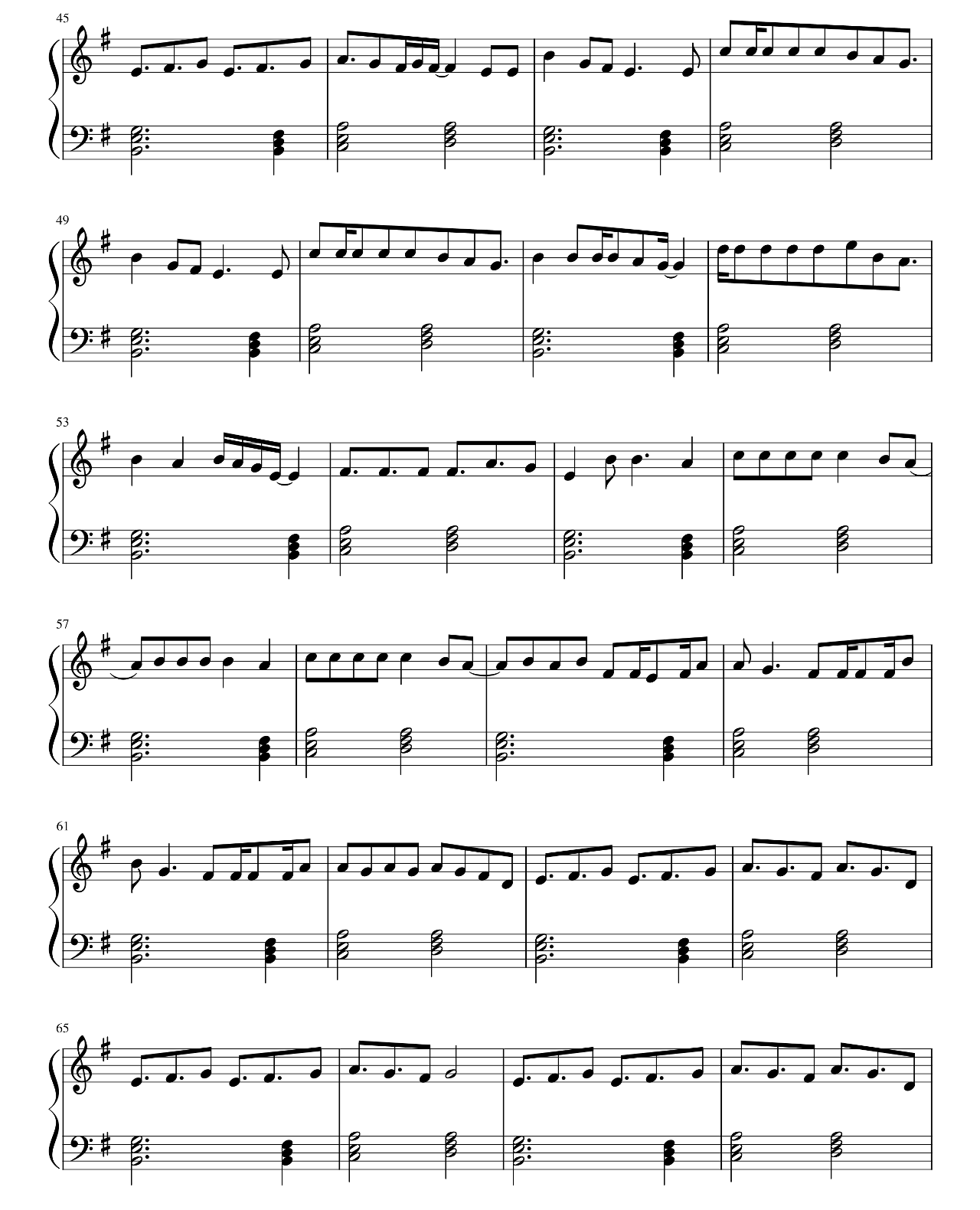 X sheet music 3