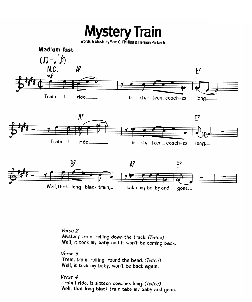 Mystery Train sheet music