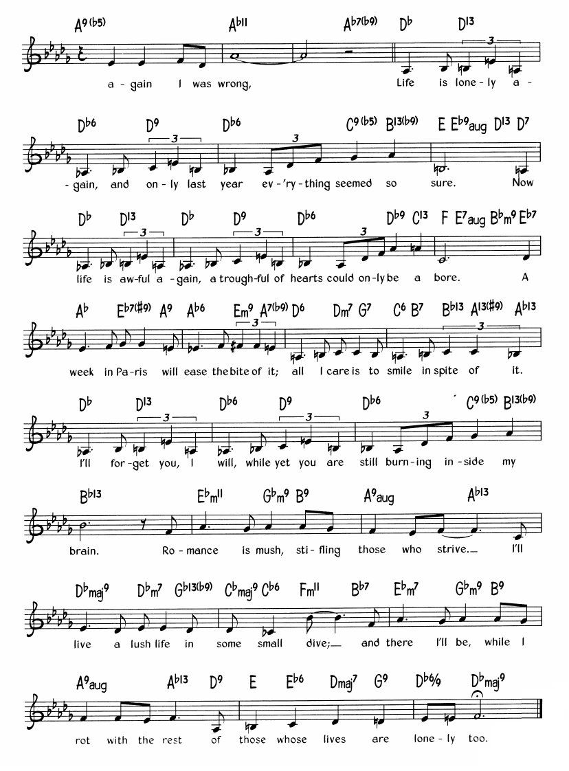 Lush Life sheet music 2