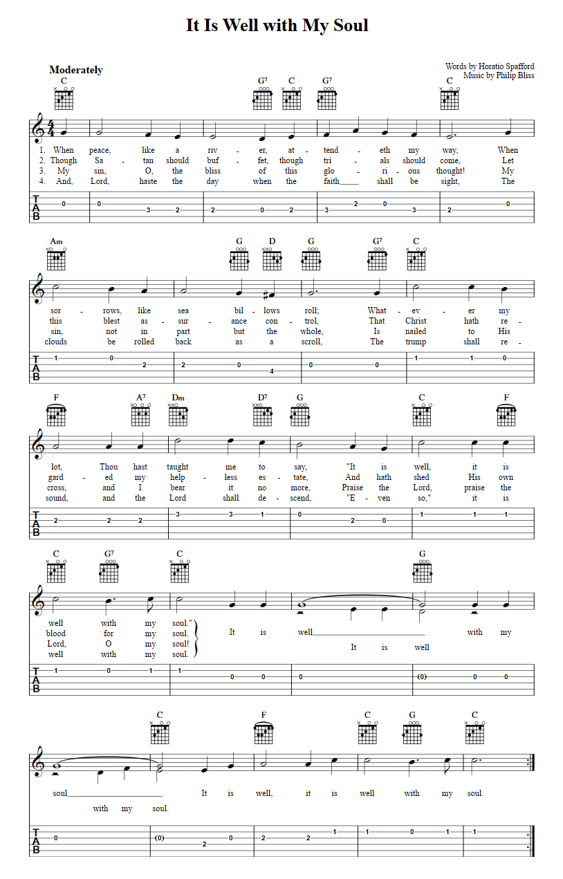 It Is Well With My Soul sheet music