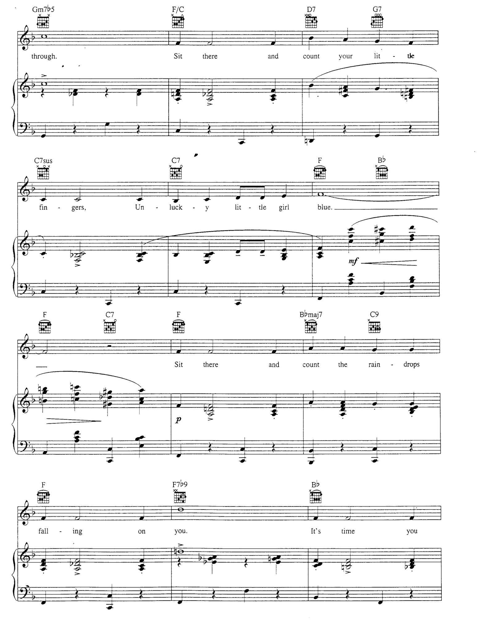 Little Girl Blue sheet music 2