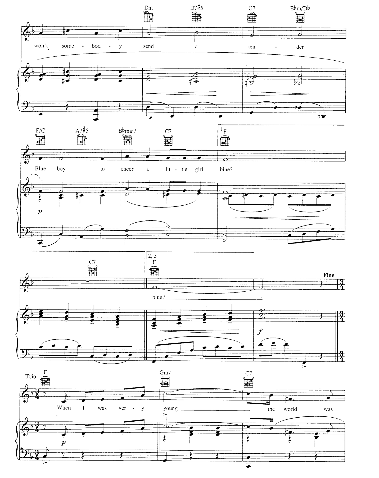 Little Girl Blue sheet music 4