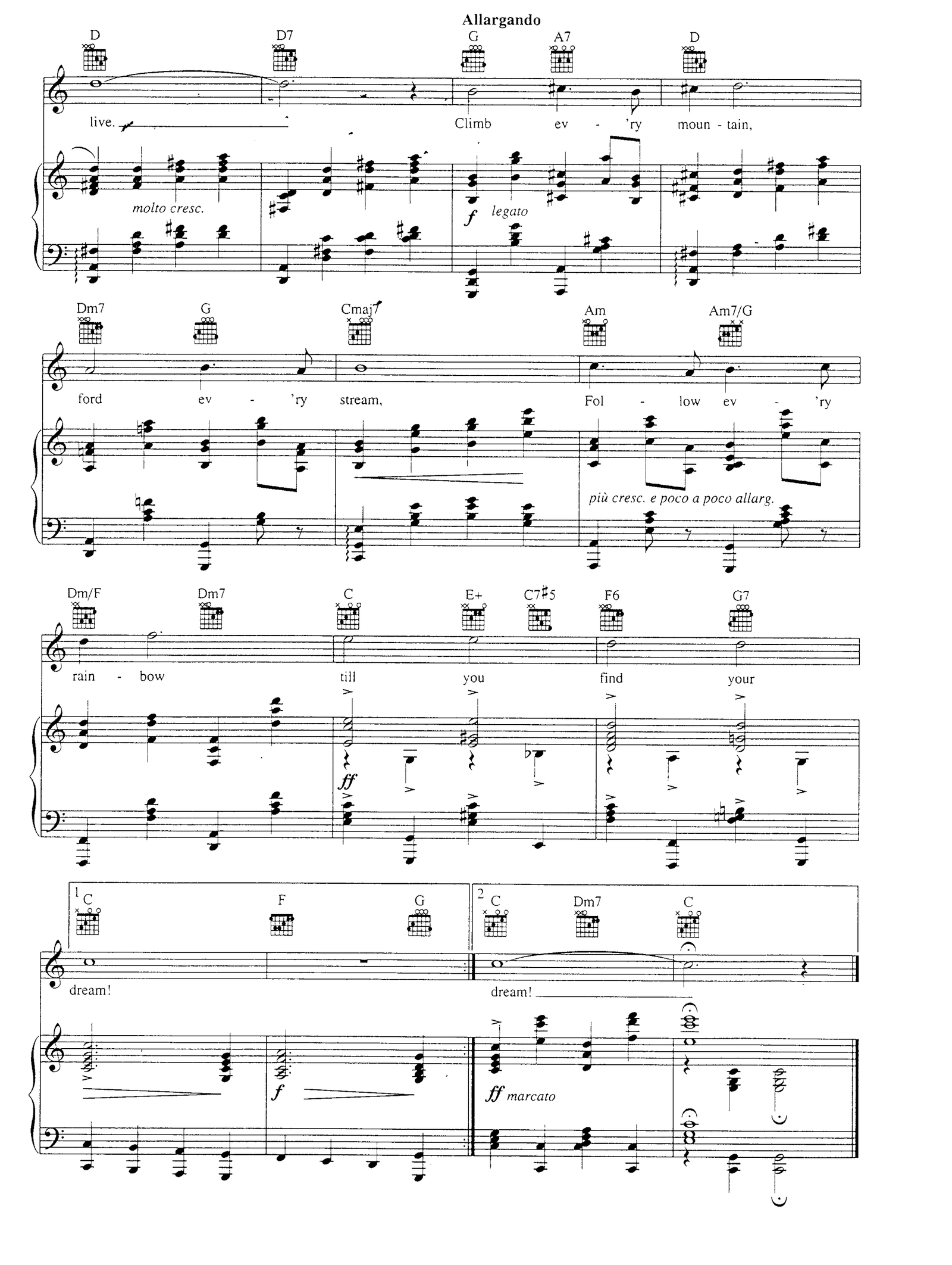 Climb Ev Ry Mountain sheet music 3