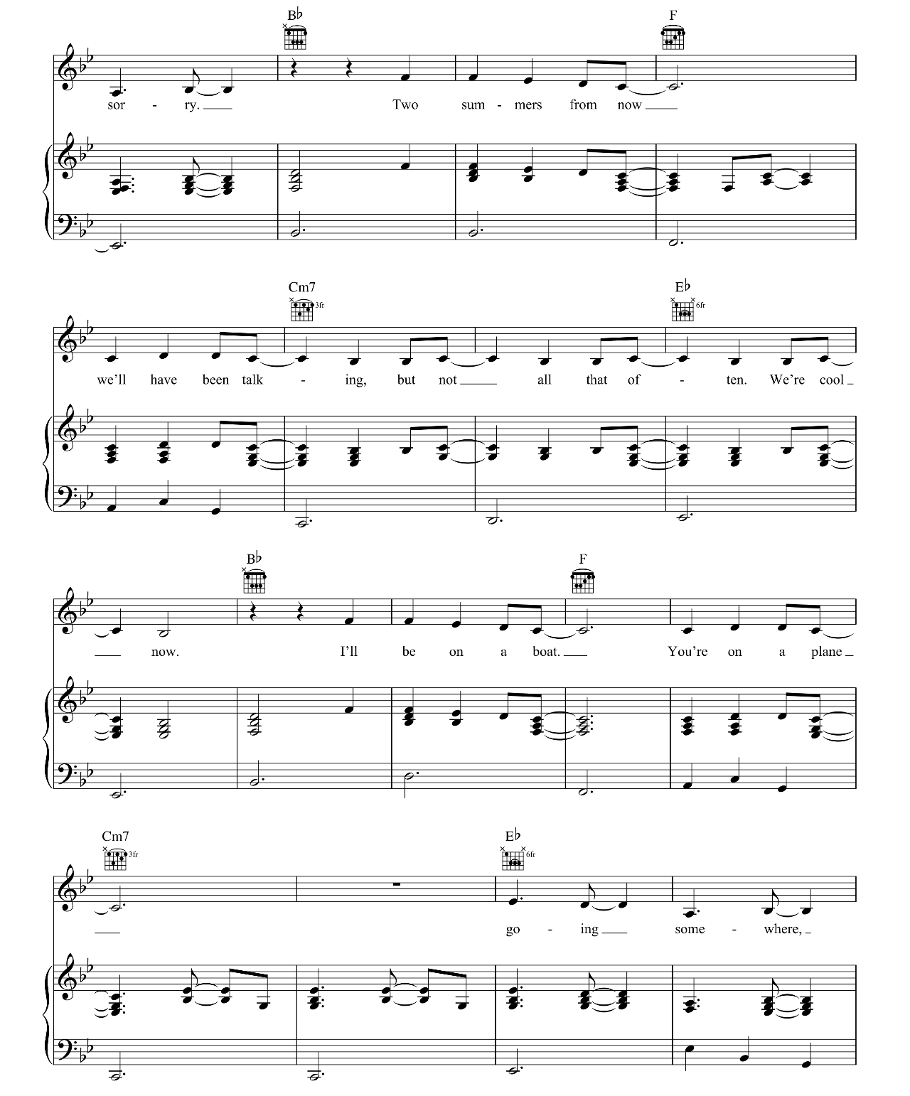 I Love You I'm Sorry sheet music 3