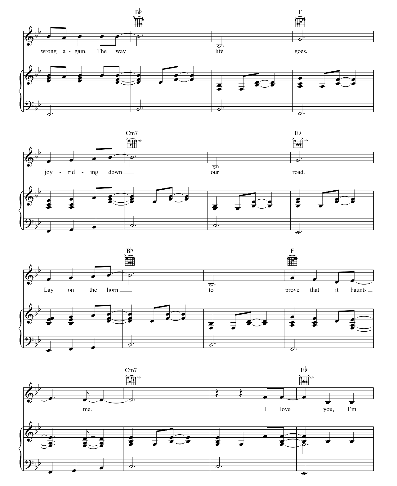 I Love You I'm Sorry sheet music 6